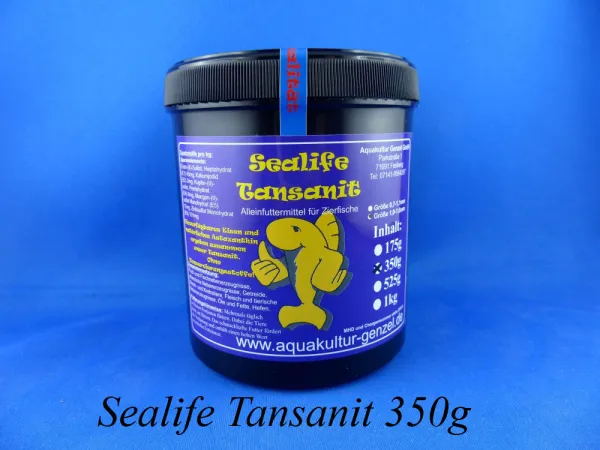 Sealife Manabi Tansanit in der praktischen 350g Dose für aktive Zierfischzüchter und gute Aquarianer